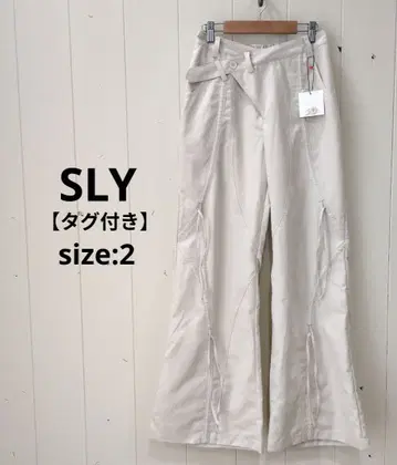 SLY 택 포함 ANGRID WAIST BELT 팬츠 아이보리 2