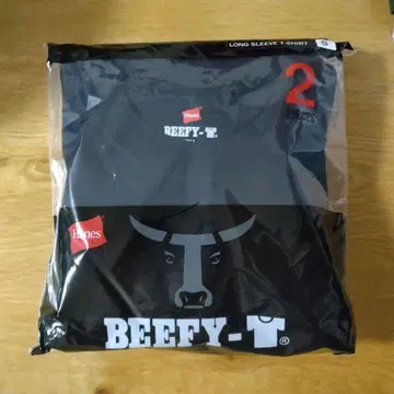 Hanes BEEFY-T 블랙 S 사이즈 2매 세트