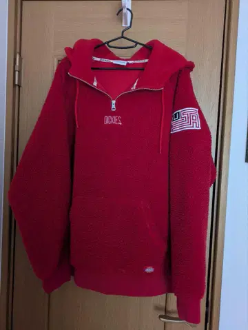 Dickies 복슬복슬 후드티 XL 레드