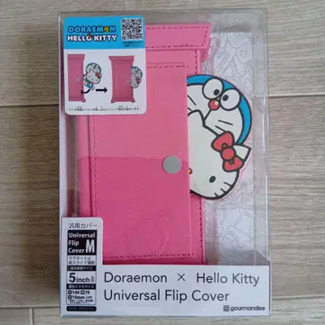 도라에몽 헬로키티_ 유니버셜 플립 커버_ M 사이즈