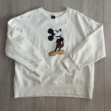 Disney 미키마우스 맨투맨 화이트