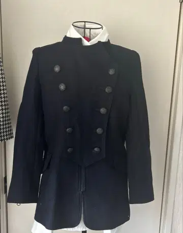네이비 더블 브레스트 나폴레옹 자켓