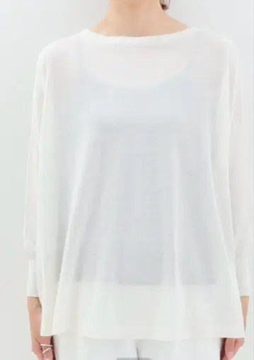 [ 새상품급 ] SLOBE IENA 면린넨 와이드 풀오버 니트