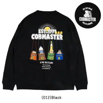 COBMASTER 코브마스터 쭈리 자수 맨투맨(CAN KOOZIE)