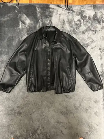 ZARA 인조 가죽 봄버 자켓 자라