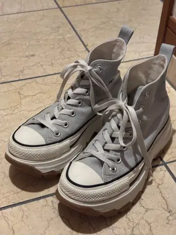 컨버스 올스타 그레이 통굽 하이컷 스니커즈 23cm
