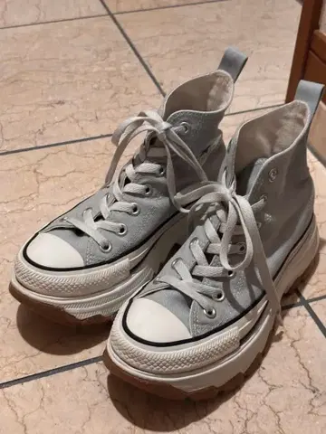 컨버스 올스타 그레이 통굽 하이컷 스니커즈 23cm