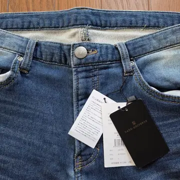 [ 미사용 새상품 ] AKM nanouniverse 콜라보 데님 인디고