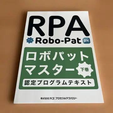 RPA Robo-Pat DX 로보패트 마스터 하권