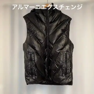 아르마니 익스체인지 블랙 다운 베스트 퀼팅 베스트 새상품급