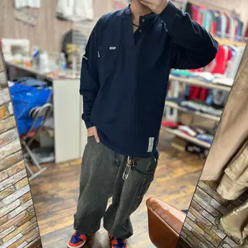 TYNDALE USA제 M FRMC 헨리넥 트레이닝복 네이비