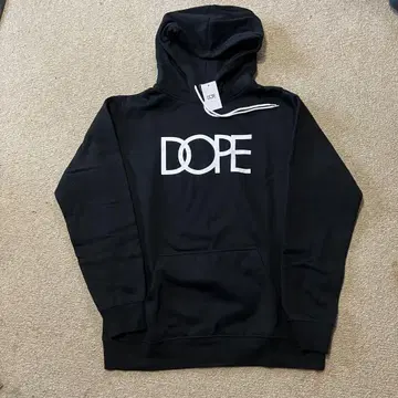 새상품 DOPE LOGO HOODIE 블랙 L