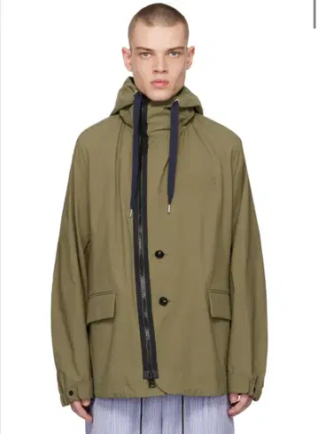 sacai 사카이 나일론 블루종 카키