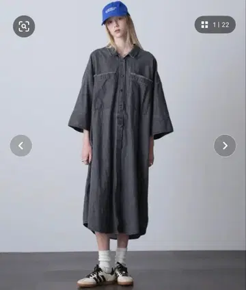 FRINGE POCKET DENIM SHIRT DRESS