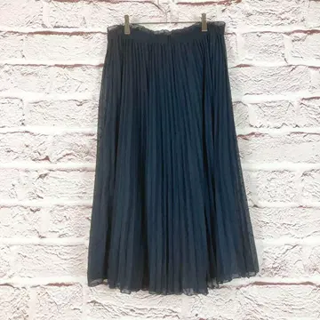 zzr78 PART2 네이비 플리츠 롱 스커트 XL 파트2