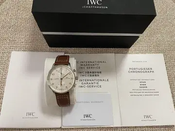 새상품급 IWC 포르투기저 크로노그래프 IW371401 남성용