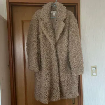 H&M 푸들 보아 롱 코트 S 사이즈