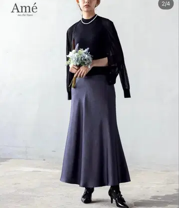 [ 새상품급 ] 아메노치하레 비옷 새틴 내로우 스커트
