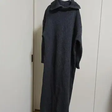 스타일믹서 하이넥 니트 원피스 롱