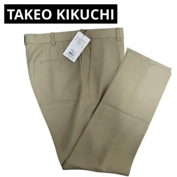 새상품 TAKEO KIKUCHI 남성용 슬랙스 카키 LL