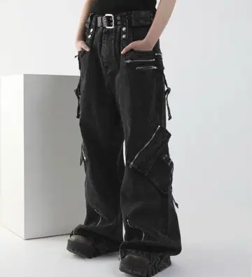 와이드 데님 팬츠