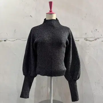 구제 의류 여성용 스웨터 니트 라메 블랙 used sweater