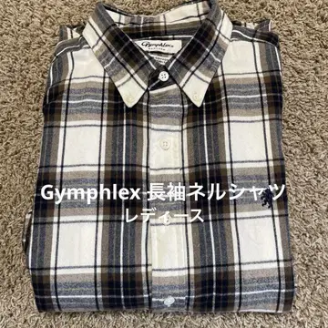 Gymphlex 체크 플란넬 셔츠 여성용