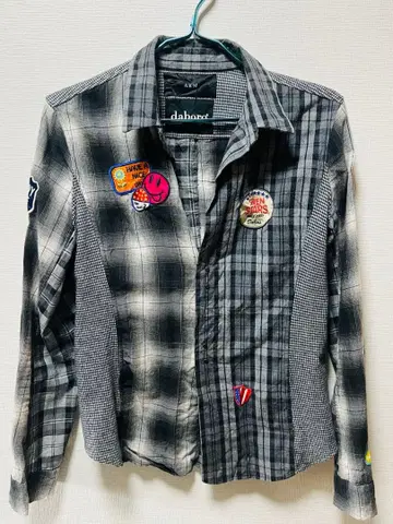 AKM x daboro -CRAZY CHECK HOOK SHIRT