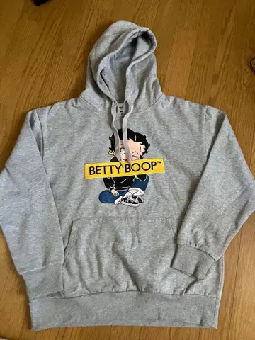 Betty Boop 그레이 후드티 L