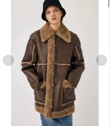 moussy F/LEATHER BONDING 자켓