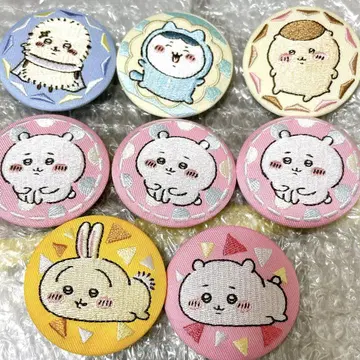 치이카와 (먼작귀) 하치와레 토끼 랏코 밤만쥬 자수 캔뱃지