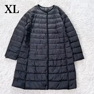 유니클로 울트라 라이트 다운 컴팩트 코트 XL 블랙 롱