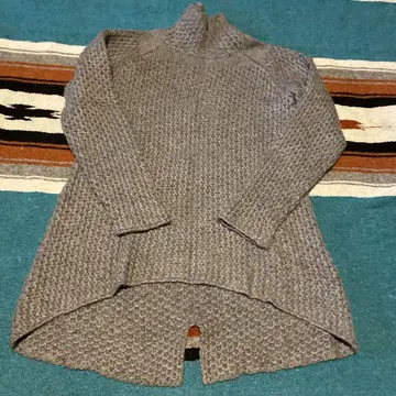 Zara 자라 그레이 하이넥 니트 튜닉풍 스웨터