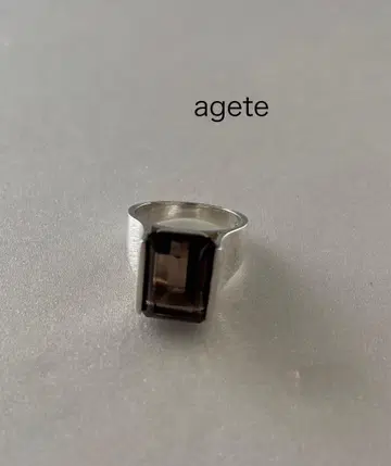 아가트 agete 브라운 스톤 스모키링 스톤