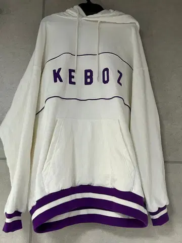 KEBOZ 후드 부착 트레이닝복 화이트