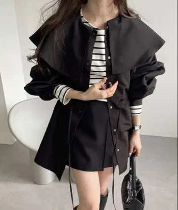 amdme 2way 케이프 칼라 마운틴 후드티 블랙 M