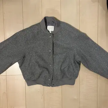 H&M 그레이 블루종