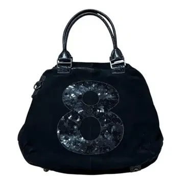 (하자품) 미사용품 MUTA 핸드백 스웨이드 스팽글