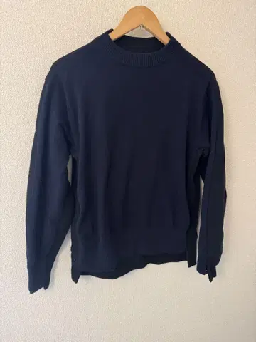 Sacai 네이비 크루넥 긴팔 맨투맨