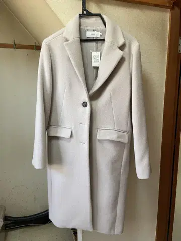베이지 롱 코트 AZUL 택 포함 미사용품