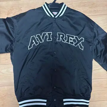 AVIREX 블랙 MA-1 자켓 L 사이즈