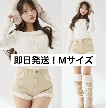 Darich 포인트 보아 코듀로이 숏팬츠