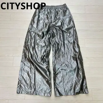 CITYSHOP 시티샵 메탈릭 이지 팬츠 얇은 소재