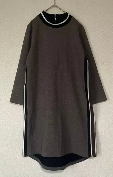 [ design aera ] 브라운 계열 하이넥 원피스 튜닉 M 사이즈