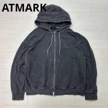 ATMARK 아토마크 크라운 로고 맨투맨 지퍼 후드티