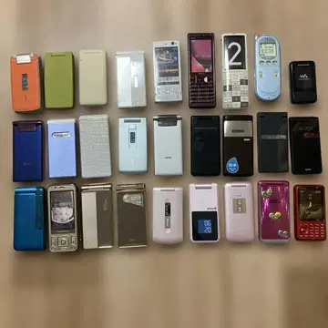 구형 휴대폰 전시품 샘플 27대