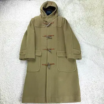 인버티어 더플 코트 구형 택 헤링본 무어브룩 올리브