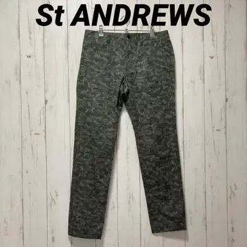 St ANDREWS 세인트 앤드류스 골프 팬츠 올 패턴 L 사이즈