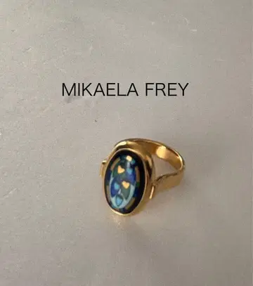 MIKAELA FREY 타원형 반지 골드