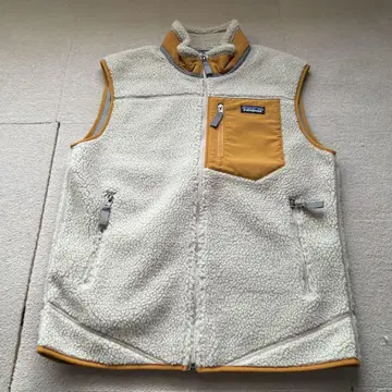 patagonia 레트로 X 베스트 M 사이즈 크림/머스타드